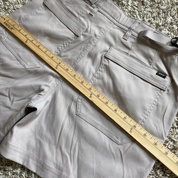 Prana Stretch Zion Cargo Short 5" Women's 10 Haze Standard Fit High Rise Stretch - Picture 13 of 13